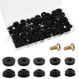 JJUNW 116 Pcs Faucet Washer Assortment Kit, Flat and Beveled Washers Rubber Assortment Kit with Brass Bibb Screws, Garden Hose Repair Kit for Repairing Faucet Leak(116)