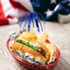 Cocktail Picks,100pcs Red Blue Silver Firework Toothpicks for Appetizer, 9