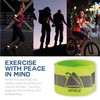 Athlé Reflective Bands 2 Pack - Adjustable 16" Neon Yellow
