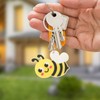 HOLIDYOYO 24pcs Bee Keychain - Cute Yellow Bee Keychain, Animal