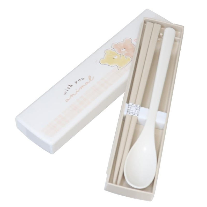 Kamio Japan 224203 Flatware Set, Twin Set, Sliding Type, With