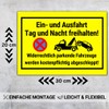 PRINTNOVIA Einfahrt & Ausfahrt Freihalten Sign - 30 cm x