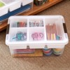MACOPRO 17 QT Plastic Storage Box with Removable Tray Craft