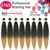 Alrence Pre Stretched Braiding Hair Long Braid 30 Inch 8