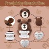 Lucktao Pocket Hug Happy Bear, Creative Knitting Wool Bear Doll,