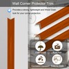 6 Pcs 49" Wall Corner Protector Trim, Walnut Wood Grain