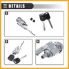Partuto Ignition Switch Lock Cylinder, for Honda Accord 2003-2012, Metal,