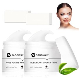 Crema para Remover Espinillas y Puntos Negros: 2 PACK Crema para Eliminar Puntos Negros - Espinilla Agente Mudanzas Nariz Tira, 80 Unidades de Tiras Nasales