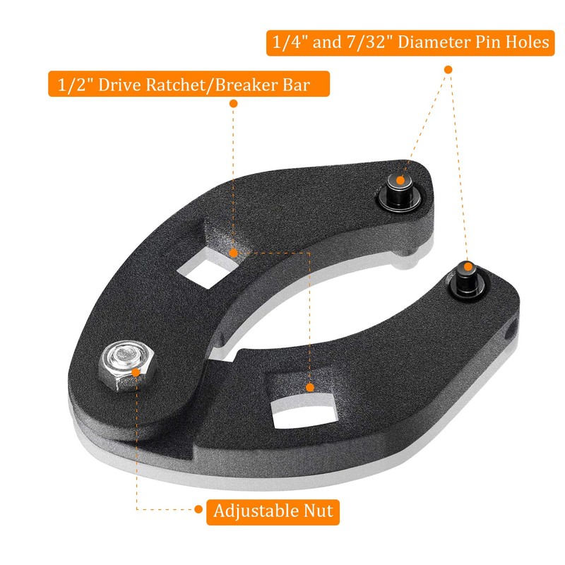 IVARKEY 7463 Adjustable Gland Nut Wrench with 1/4" and 7/32"