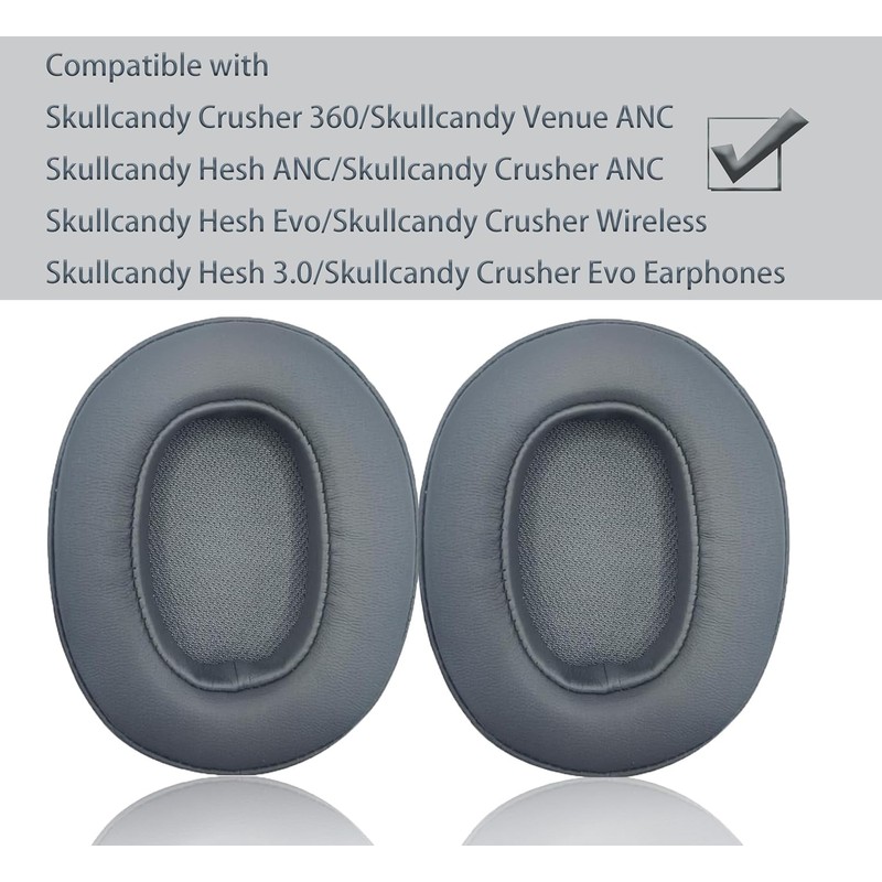 Akkiv replacement ear pad compatible with Skullcandy Hesh3 Hesh ANC