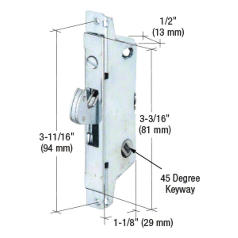 CRL E2111 Mortise Lock Fits on Adams Rite Doors