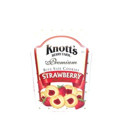 Knott's Berry Farm Premium Bite Sized Strawberry Shortbread Cookies Ten Ounce Gift Box
