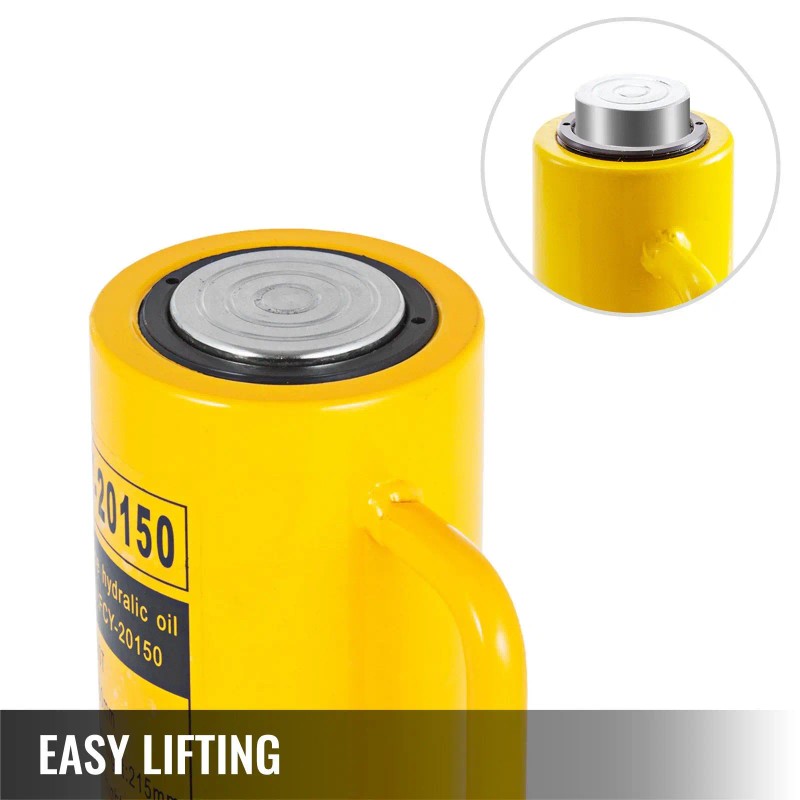 20 Ton Solid Ram Hydraulic Cylinder Jack 6 Inch Stroke