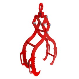 Toriexon Log Tongs 28 inch 4 Serrated Claw, Eagle Claw Design Log Grapple, Heavy Duty Logging Tongs 2400 Pounds Lifting Capacity for Trucks, ATVs, Tractors, Forklifts