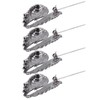 4Pcs Brooch Pin Diamond Angel Wing Pattern Cute Fashion Lapel