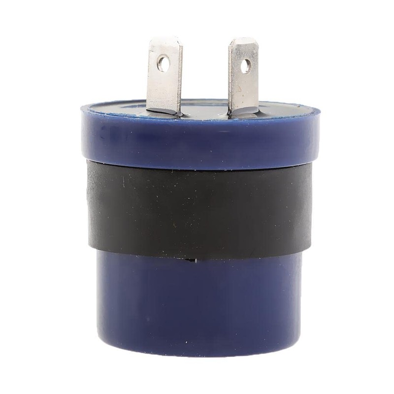 Dovewill ウインカーリレー　2ピン　6-12V　オートバイ　車用　 LED　ウインカーリレー　フラッシャー　ハイフラ防止 汎用　青