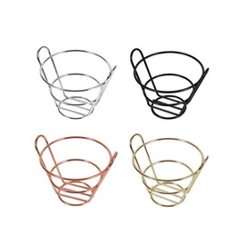 ARFUKA Food Baskets French Fry Holder French Fries Holder Stand Reusable Fast Food Baskets French Fry Basket for Restaurant Cafe Table Food Serving Pack of 4