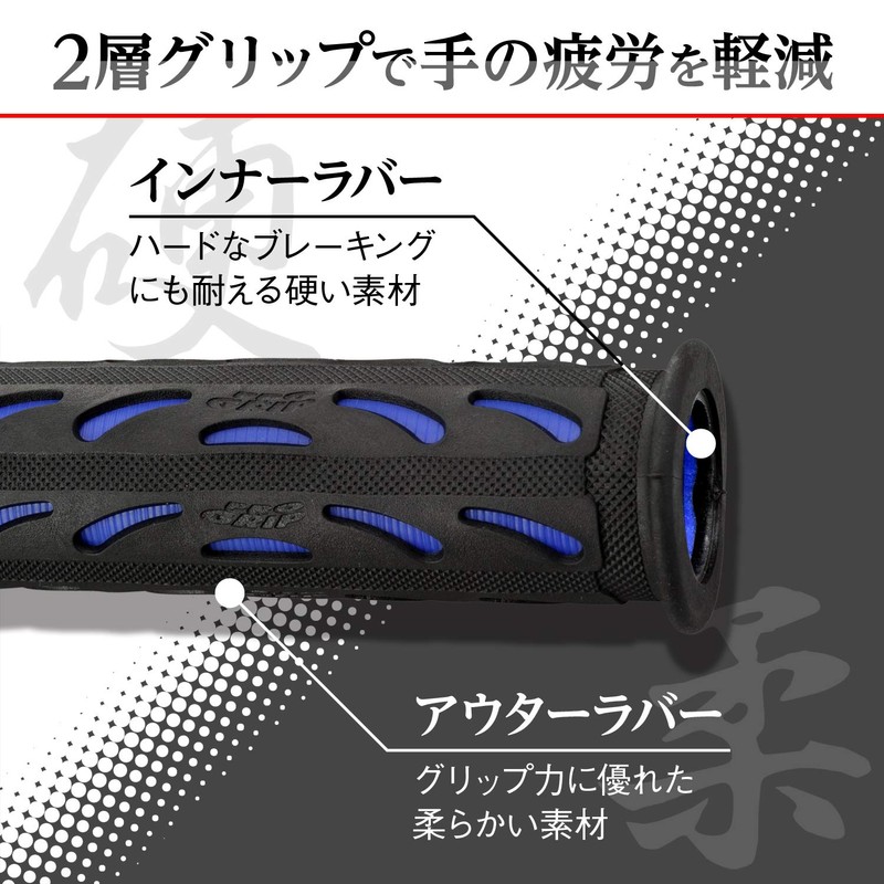 Daytona ProGrip 98065 Motorcycle Grip, Handle Diameter 0.8 inch (22.2