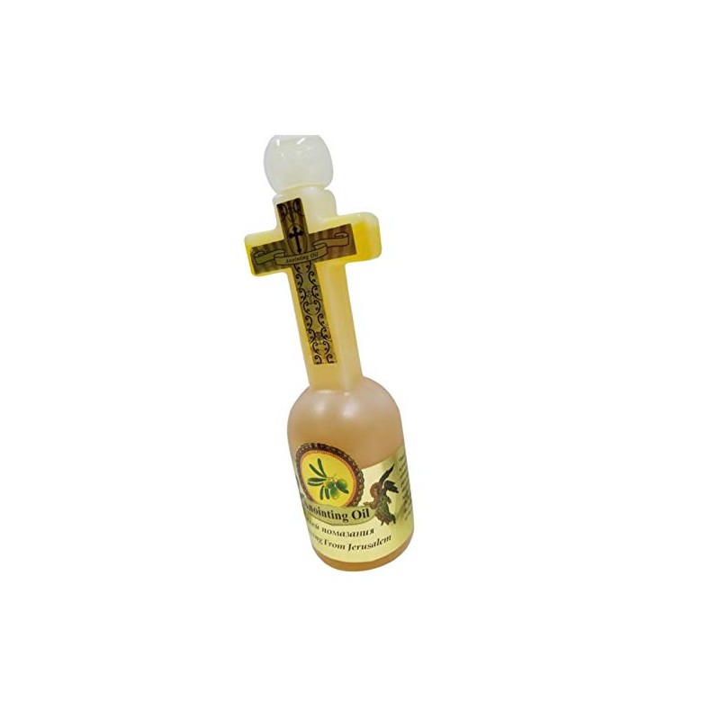 Holy land Anointing oil scented with Myrrh cross shaped bottle