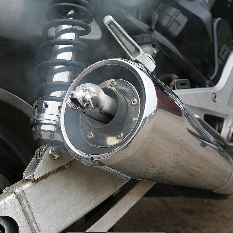 Metal Head Bone Exhaust Tip