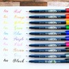 Tombow Fudenosuke Brush Pen - Hard - 10 Colors Set