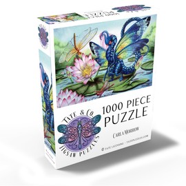 MyPuzzle Jewels Upon The Water Dragon - Carla Morrow - Premium 1000 Piece Jigsaw Puzzle for Adults