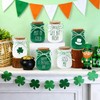 6 Pcs St. Patrick's Day Decorations Mason Jars, Saint Patricks