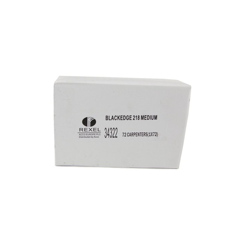 Blackedge Card of 12 Carpenters Pencils - Red/ Medium
