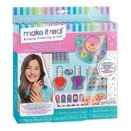 Make It Real  Juego De Manicura Para Niñas Con Purpurina Par