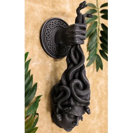 Ebros Greek Goddess Medusa Hanging from Perseus Hand Wall Decor Plaque 12.25" H