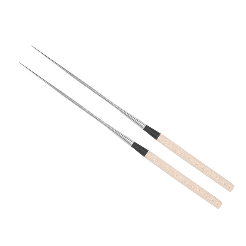 Stainless Steel Chopsticks Japanese Sushi Chopstick with Wood Handle Kitchen