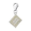 Quiges 925 Silver Christmas Mood Charm Pendant with Lobster Clasp