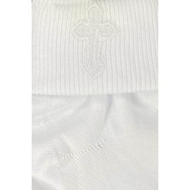 Baby Socks Baptism White - Boys Christening Socks and Shoes - Baby Girl Baptism Socks - Accesorios de Bautizo para Niña (12-24 months)