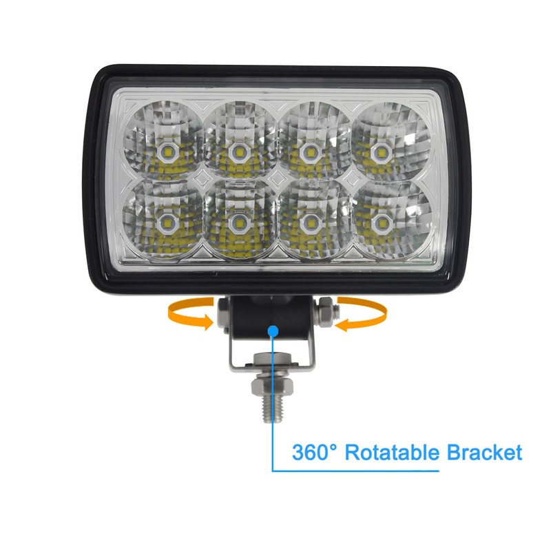 Raycharm 4x6 inch Rectangular Off-Road LED Fog Light for Truck,