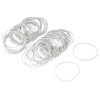 sourcing map 100 Pack Rubber Band Stretchable Elastic Band White