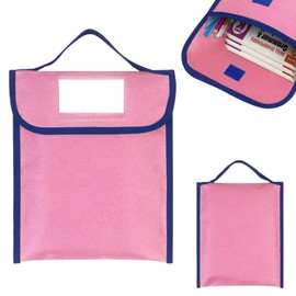 Oaygat School Book Bag A4 Document Organizer Bag File Tote Bag Reading Homework Book Bag Student Book Pouch with Handle Homework Storage Bag Tote Holder Bag Organiser Bag Travel Bag Roomy Bag for Kids