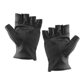 Zerimar Leather gloves, fingerless leather gloves, men's leather gloves, driving gloves, leather gloves, men's motorists, black 1