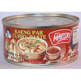 Maesri Thai kaeng par / jungle curry - 4 oz x 2 cans