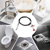 SHUOGUO Upgraded Drain Snake, 61 inch plumbing snake，Sink Snake Drain