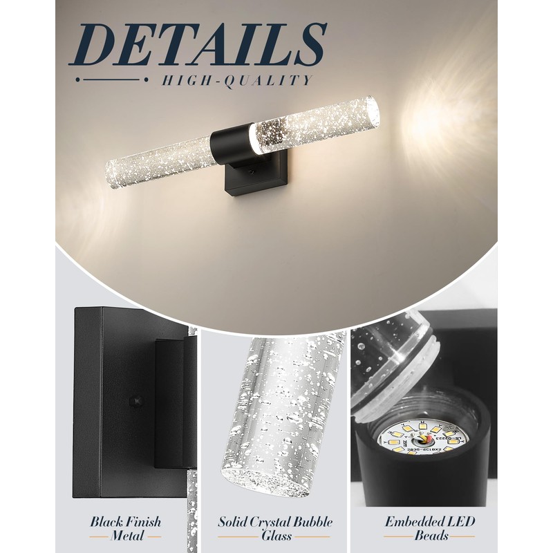 Bathroom Light Fixtures, HWH LED Vanity Lights Over Mirror 11W