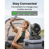 27H Work Hours Rechargeable Camping Fan, Portable Battery Operated Desk