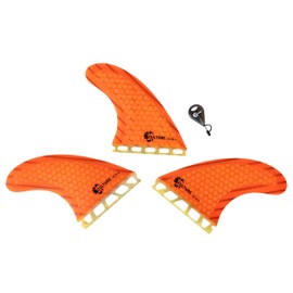 Culture Supply Signature RTM Honeycomb Tri Fin Surfboard Fin Sets - 5 Colors | 3 Sizes (Pink, Large (HCM-7))