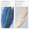 Serwalin Faux Pampas Grass 17.7 Inch 6pcs, Artificial Pampas Grass