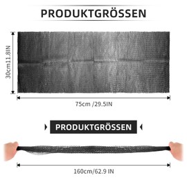 African Net Sponge 2 Pieces 30 x 75 cm - African Net Sponge Knots Back Scrubber Shower Sponge Exfoliating Glove Body Sponge (Orange + Black)