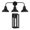pasentel 15" Outdoor Wall Light Fixtures and 3-Light Bathroom Vanity