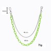 Neon Resin Chunky Hip Hop Jeans Chain Body Chain Punk