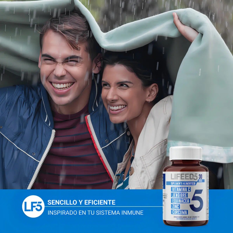 Suplemento Lifeed5 Inmune Vitaminas Minerales 30 Cápsulas Sabor Sin Sabor