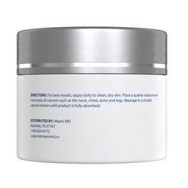 Miami MD Advanced Crepe Fix - Anti Aging Tightening & Firming Cream for Women - Facial and Neck Crepe Erase Cream – Crepey Skin Moisturizer for Softens and Nourishes the Skin for All Types - 6 fl oz