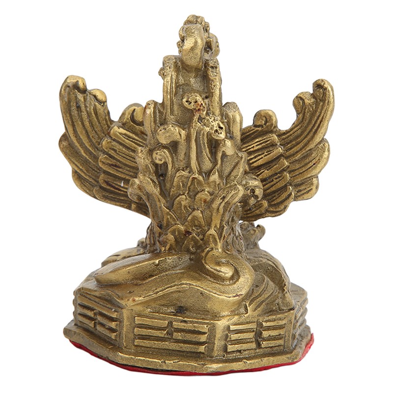 Brass Phoenix Statue High Hardness Good Gloss Phoenix Decorative Figurines