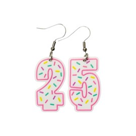 Birthday Candle Earrings Age 25